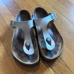 Birkenstock Gizeh Birko-Flor Silver size 36